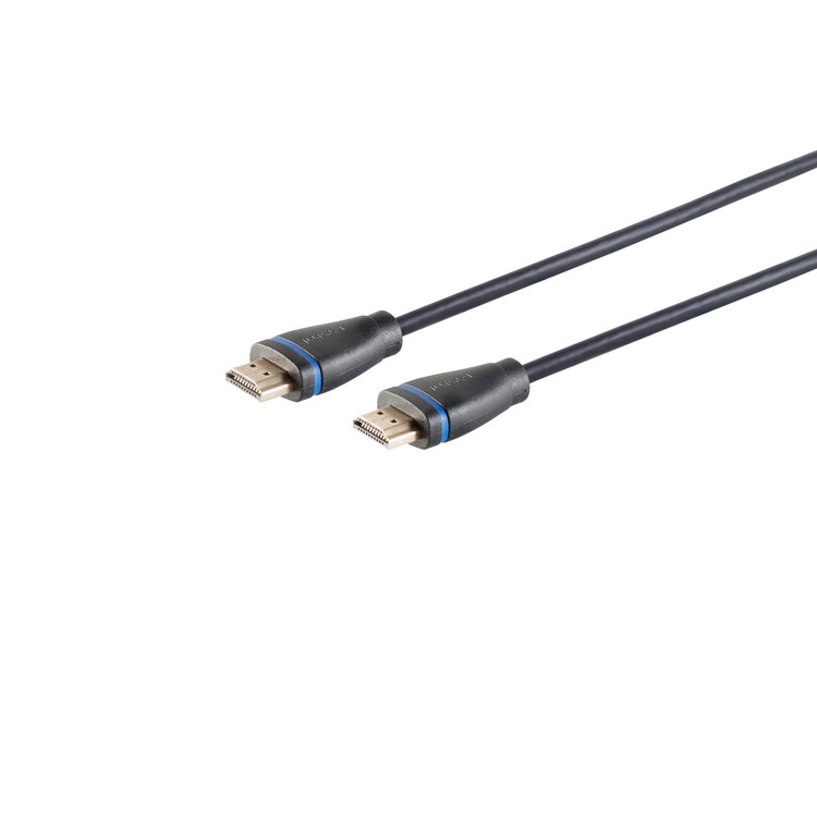 High Speed HDMI Kabel, UHD, Eco, sw/blau, 1,5m