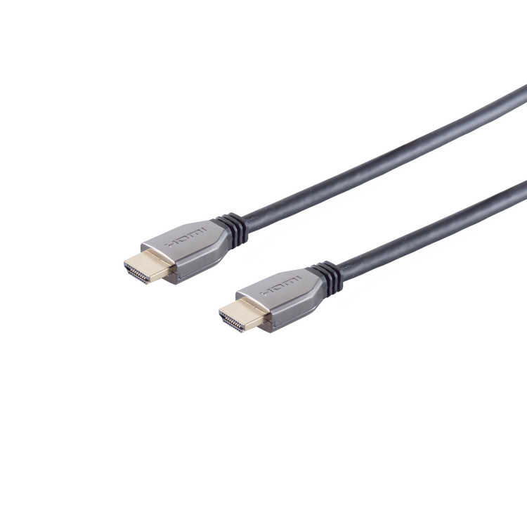 Ultra HDMI Kabel, 10K, Metall, schwarz, 1,5m