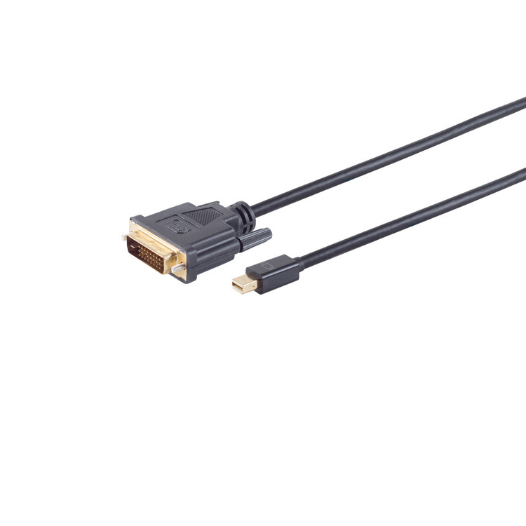 Mini DisplayPort 1.2 Adapterkabel, DVI-D 24+1, 1m