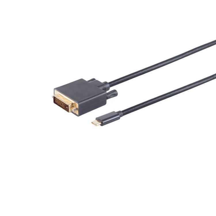 USB-C Adapterkabel, DVI, 4K30Hz, 1,8m