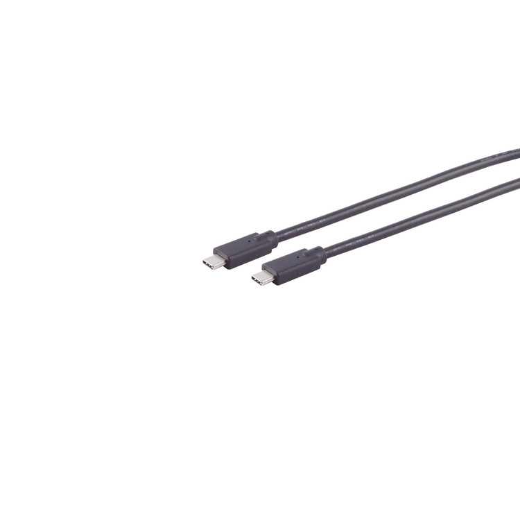 USB-C Verbindungskabel, 2.0, 100W, schwarz, 4m