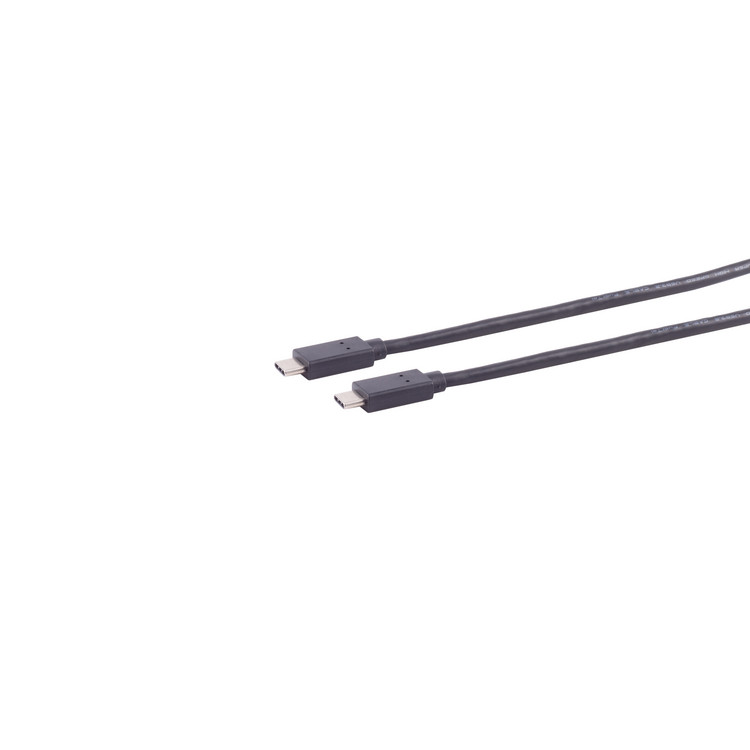 USB-C Verbindungskabel, 3.2 Gen 2x2, schw., 1m