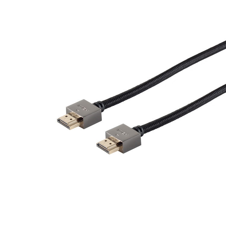 BlackCotton High Speed HDMI Kabel, UHD, slim, 1m