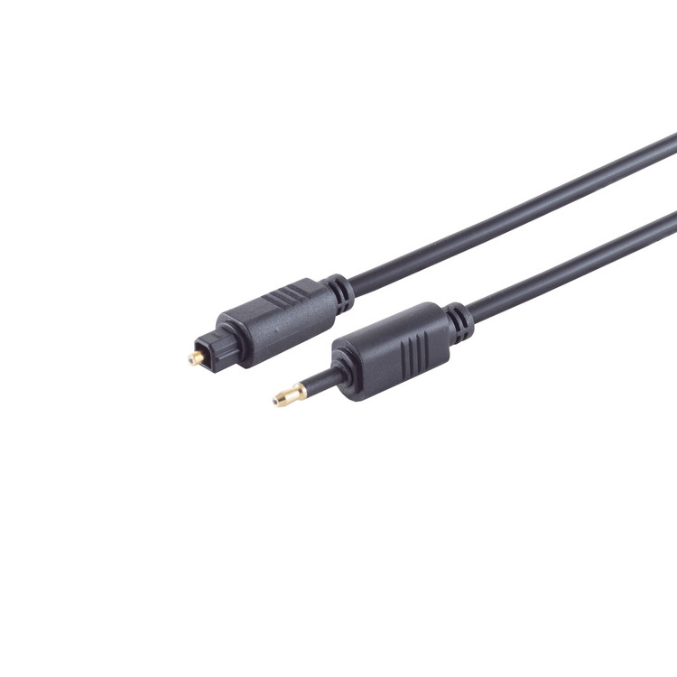 LWL-Kabel 4mm, Toslink-St./3,5mm Opti-St. 3m