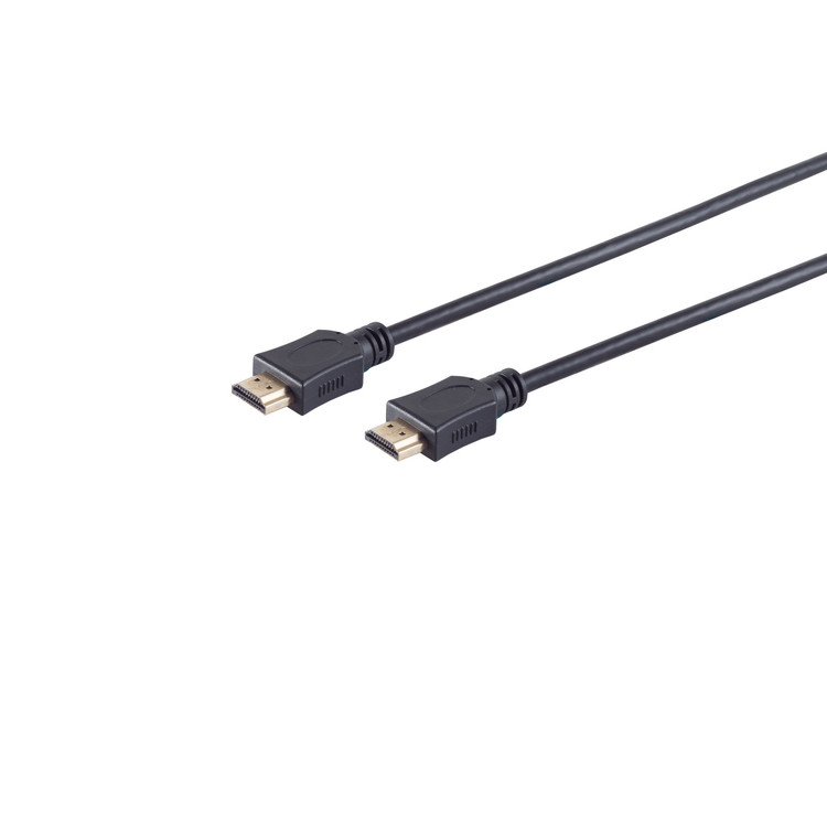 High Speed HDMI Kabel, UHD, BC, schwarz, 0,5m