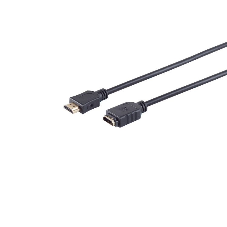 HDMI-A Verlängerungskabel, 4K, schwarz, 2m