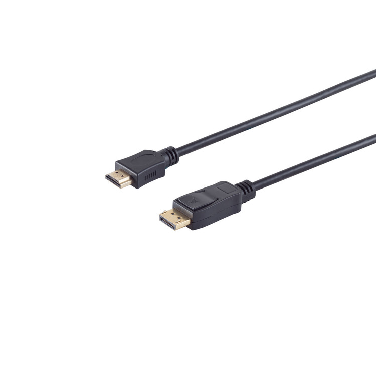 DisplayPort 1.2 Adapterkabel, HDMI-A, 4K, 1m