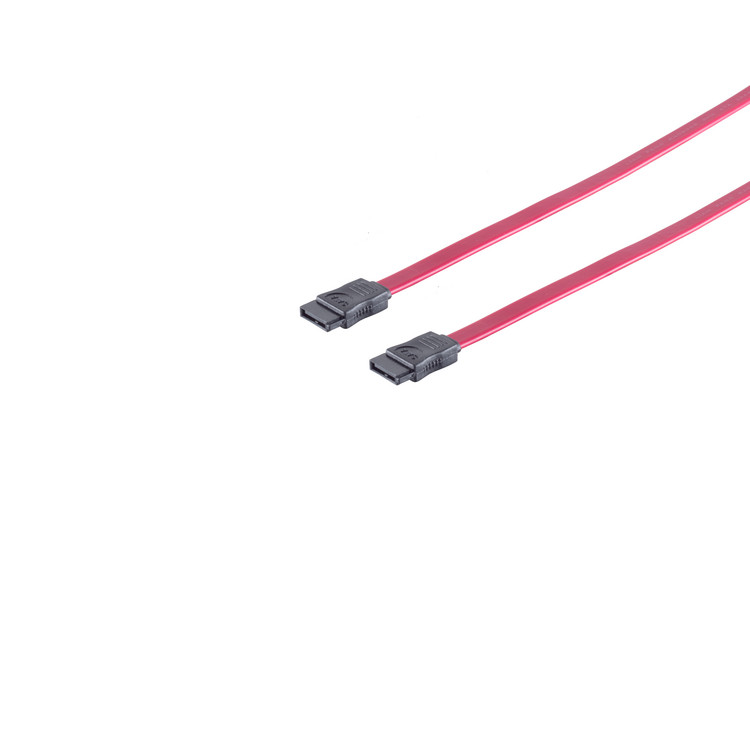 SATA 3Gb/s Verbindungskabel, rot, 0,7m