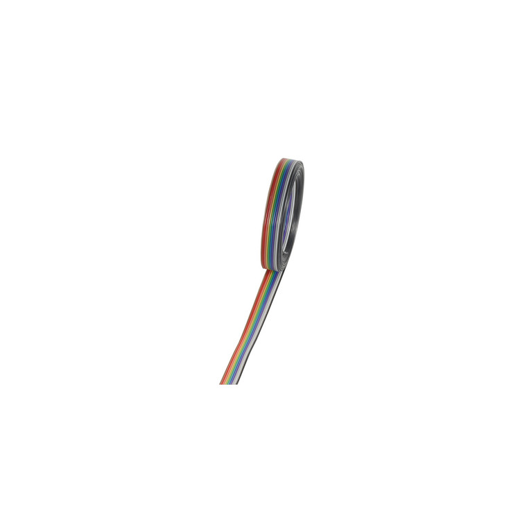Flachkabel farbig Raster 1,27mm 10 pin 30,5m
