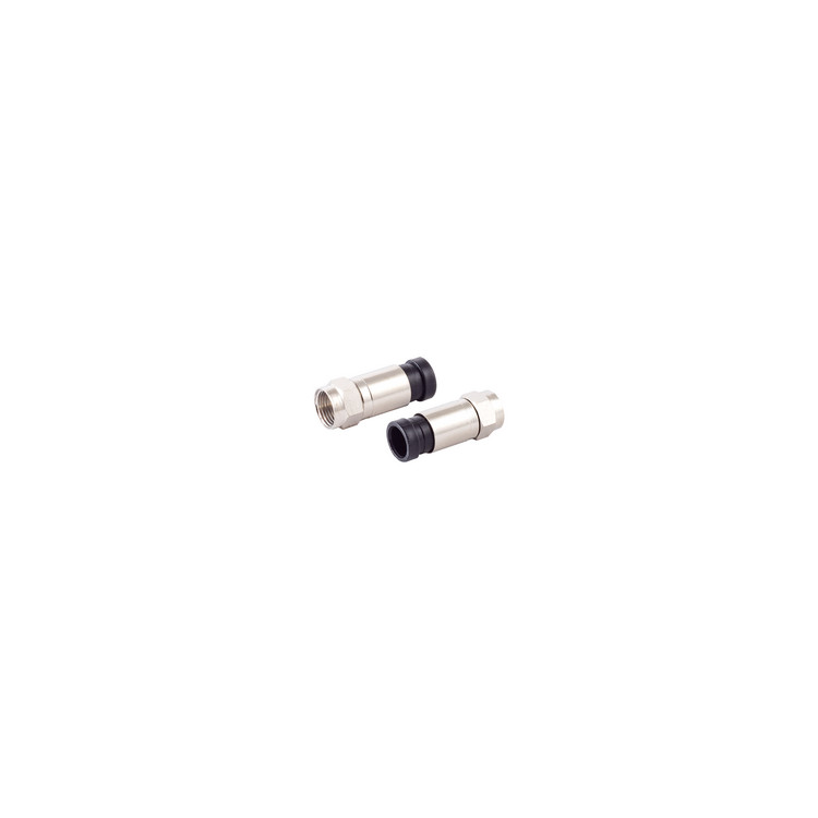 F-Kompressionsstecker für Kabel 7mm, 25er SET