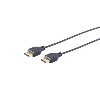 DisplayPort 1.2 Verbindungskabel, 4K, slim, 3m