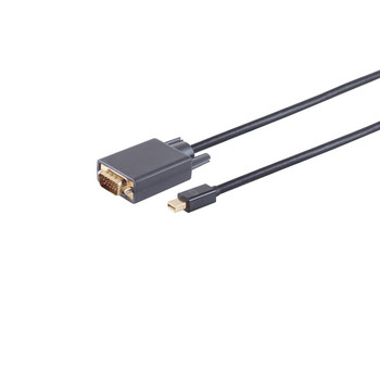 Mini DisplayPort 1.2 Adapterkabel, VGA, 1m