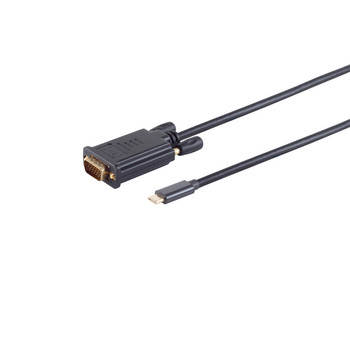 USB-C Adapterkabel, VGA, 1080p, 3m