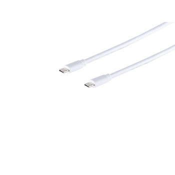USB-C Verbindungskabel, 3.1 Gen 2, weiß, 1,5m