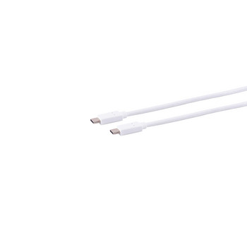 USB-C Verbindungskabel, 3.2 Gen 2x2, weiß, 1,5m