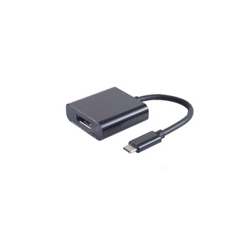 USB-C Adapter, DP Buchse, 4K60Hz, schwarz