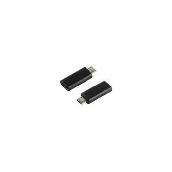 USB Micro-B Adapter, USB-C Buchse, 2.0, schwarz