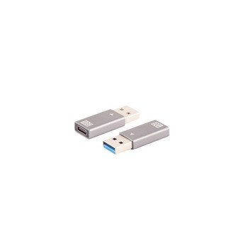 USB-A Adapter, USB-C Buchse, 3.1, 10Gbps, Metall