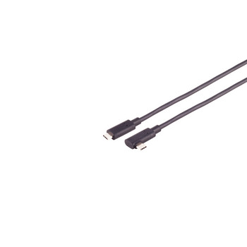 Optisches USB-C Kabel, 3.2, 10Gbps, PD, 90°, 5m