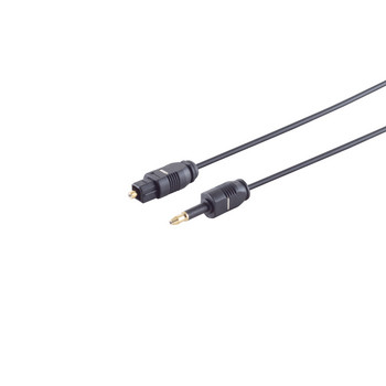 LWL-Kabel 2,2mm, Toslink-St./3,5mm Opti-St. 1m