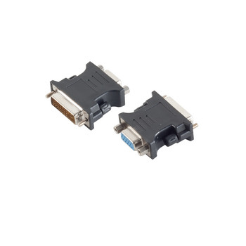DVI-D (24+1) Adapter, VGA-Buchse, PVC, schwarz